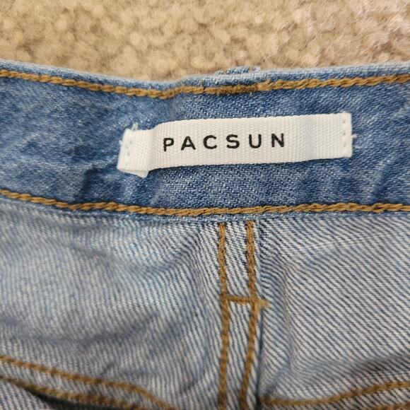 Pacsun‎ Women's Distressed Button Fly Ultra High Rise Vintage Short. Size 26 - Picture 4 of 9
